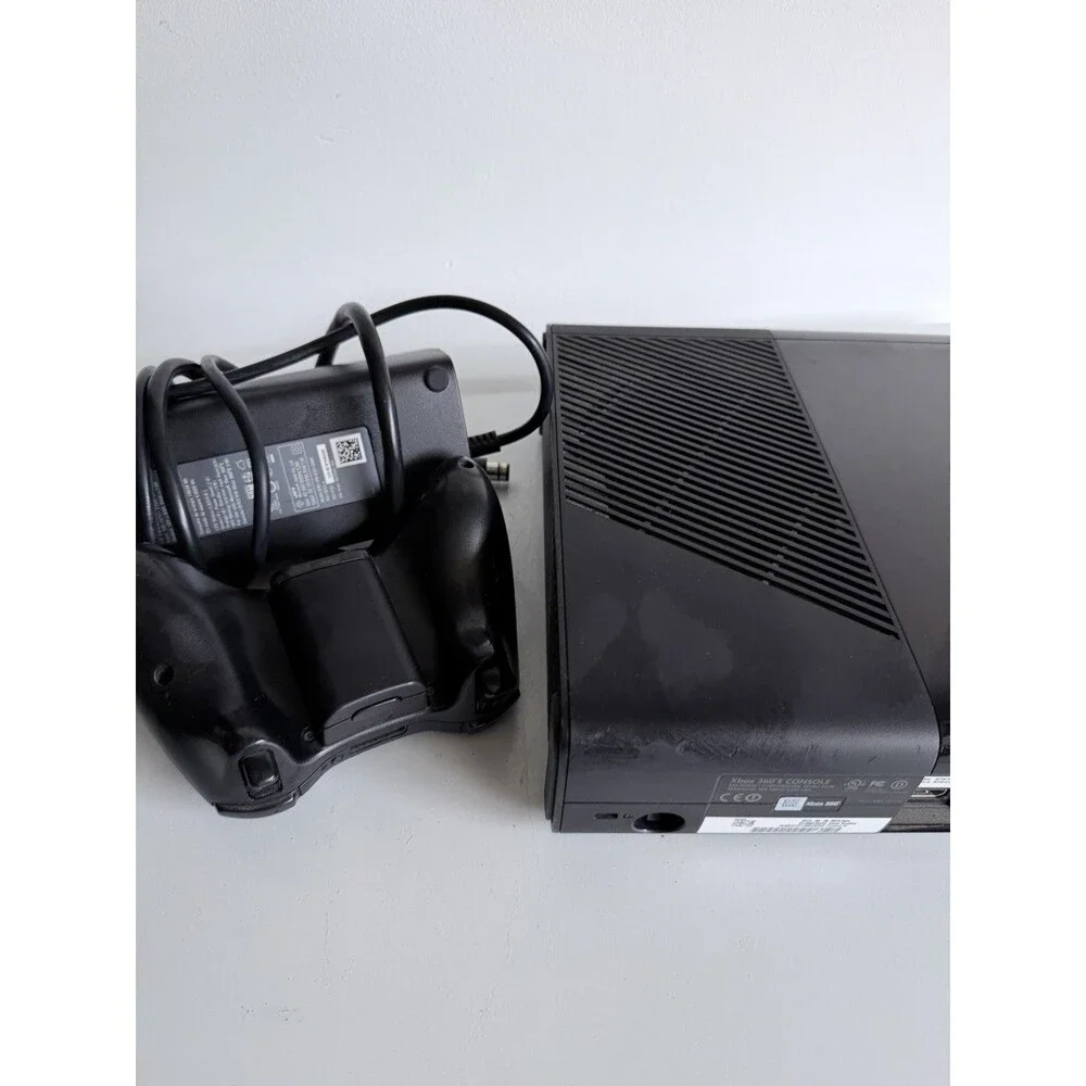 Microsoft Xbox 360 E 500GB Black Console Bundle w/ Controller, PSU, HDMI Wi-Fi